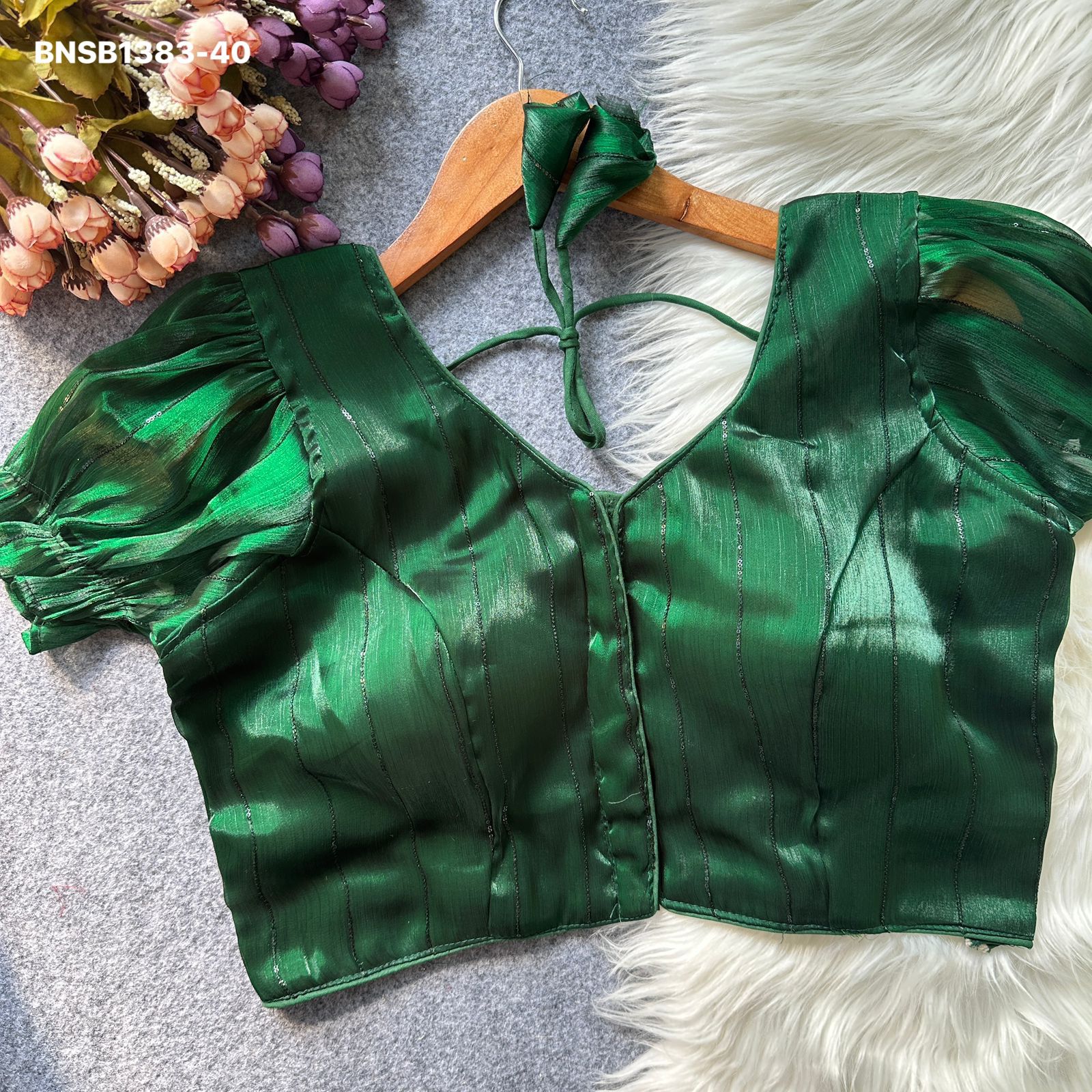 Two tone Zimi chu slub-Green